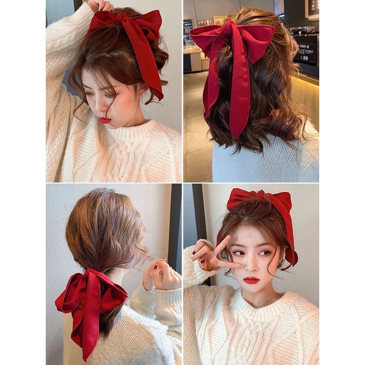 Băng Đô Co Giãn Đính Nơ Xinh Xắn Cho Bé Gái