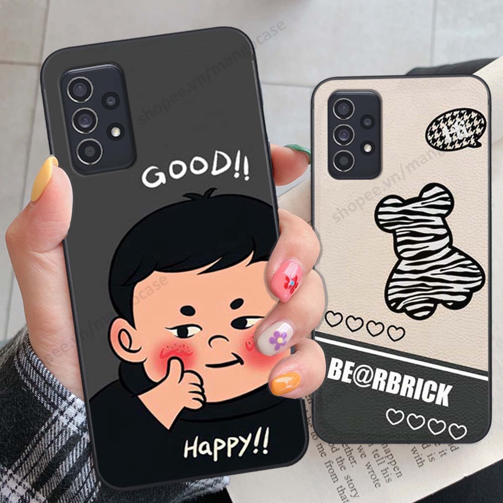Ốp lưng Samsung A30s / A50 / A50s / A70 in hình happy nice, bé gấu đáng yêu