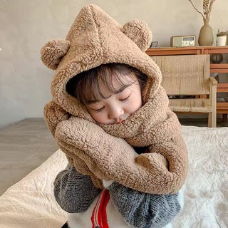 Mũ lông cừu 3 in 1 (sẵn)
