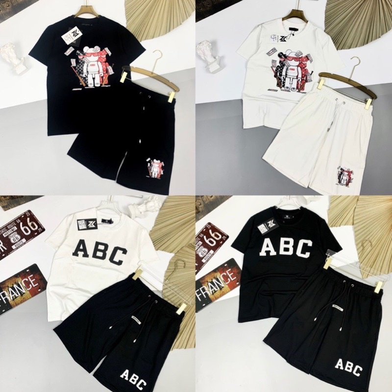 Bộ cộc tay nam các hãng , hàng hot trend
