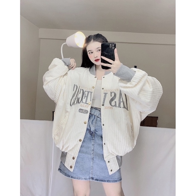 Áo khoác bomber Thêu