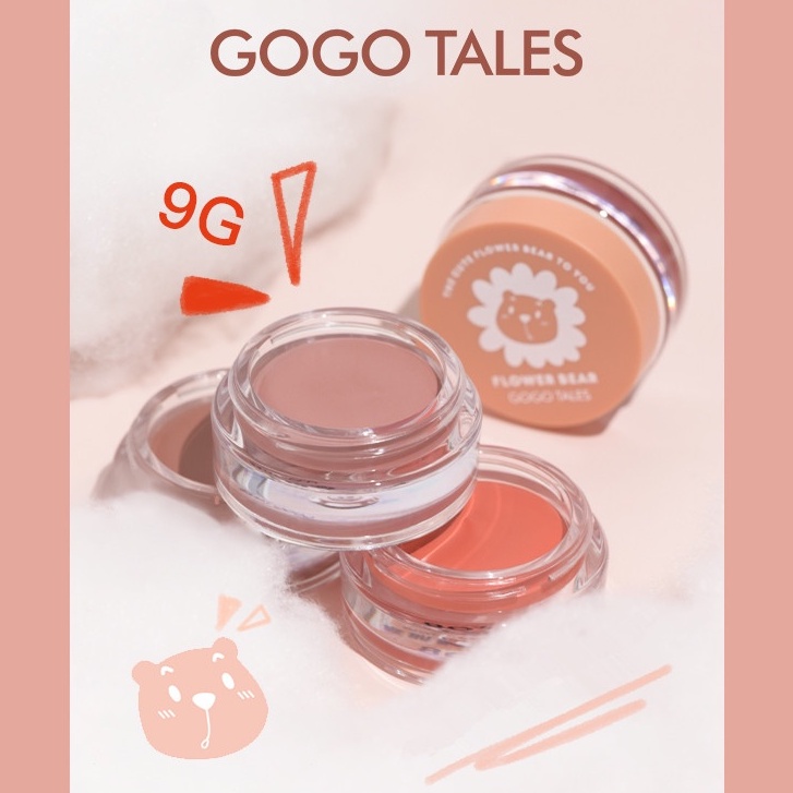 [GOGO TALES] Má Hồng Dạng Kem mờ 6 Màu Tùy Chọn