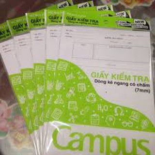 TÚI GIẤY KIỂM TRA CẤP 2 CAMPUS CÓ CHẤM CHUẨN