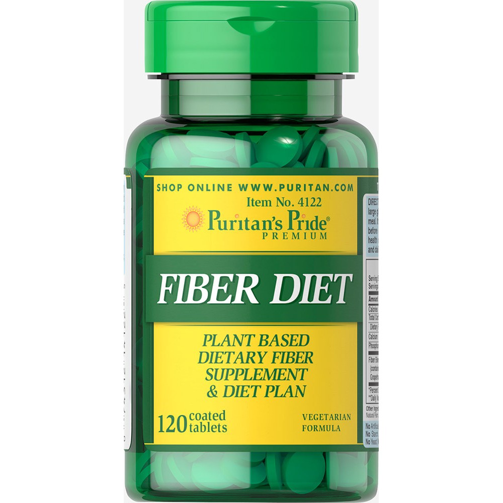 Viên uống bổ sung chất xơ giảm cân Puritan's Pride Fiber Diet 120 viên HSD