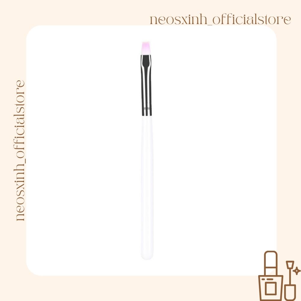 Cọ Vẽ Sơn Móng Tay Màu Trắng Hồng- Neosxinh Nails
