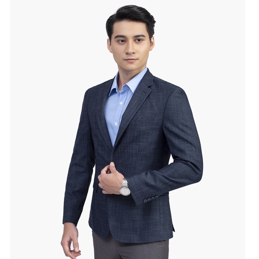 Áo blazer nam ARISTINO phom suông trẻ trung nhưng lịch lãm, họa tiết kẻ thời thượng - ABZ00601