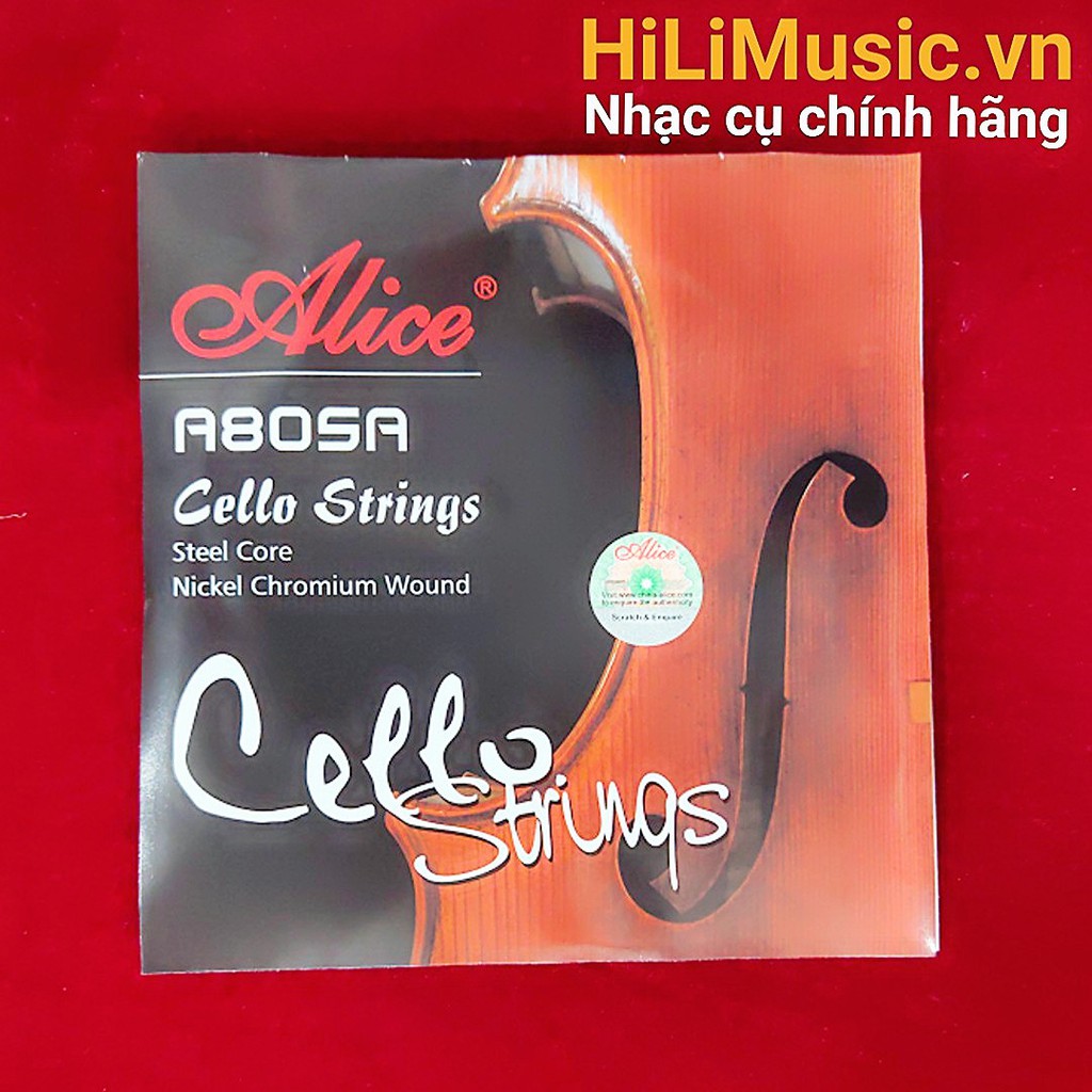 [Cửa Hàng Uy Tín] Dây Cello Alice A805A Steel Core, Nickel Chromium Wound