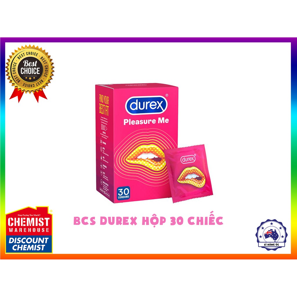 (Hàng Úc )Durex loại có gai 30 cái