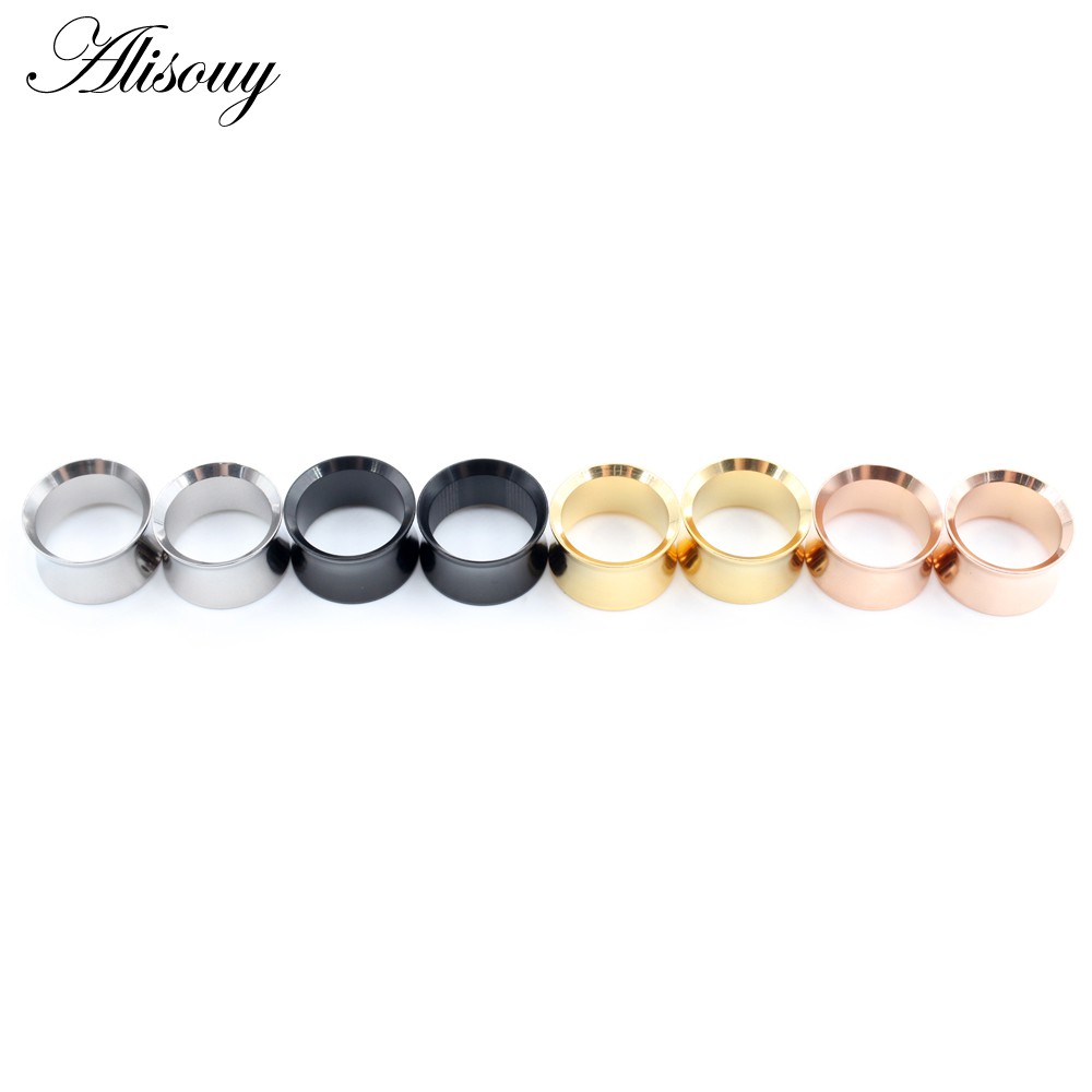 Alisouy Set 2 Khuyên Nong Tai Bằng Thép Không Gỉ Cá Tính