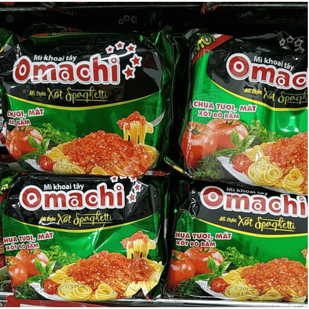 Mì Omachi, mì khoai Tây Omachi sốt spaghetti, 1 lóc 5 gói