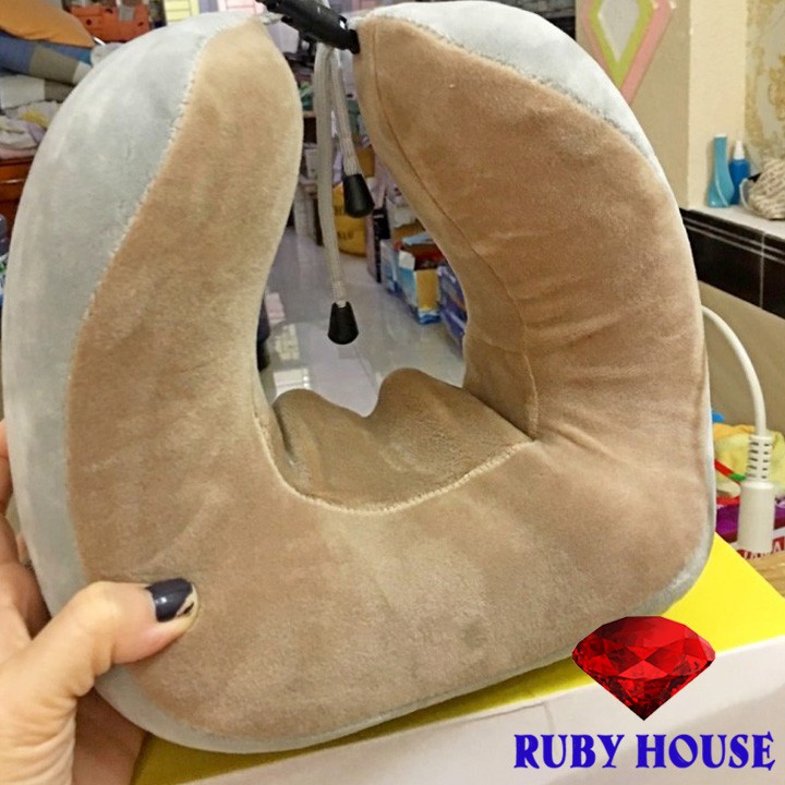 [BH 1 đổi 1]Gối massage cổ chữ U, gối massage cổ vai gáy cực hiệu quả-Ruby House