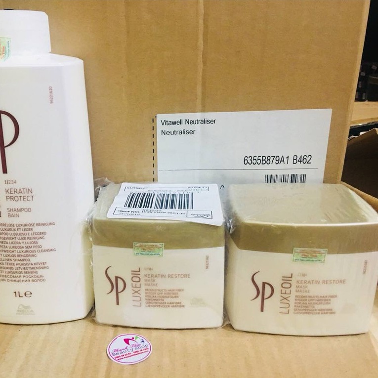 Hấp dầu  siêu mượt Wella Sp Luxeoil Keratin Mask 400ml