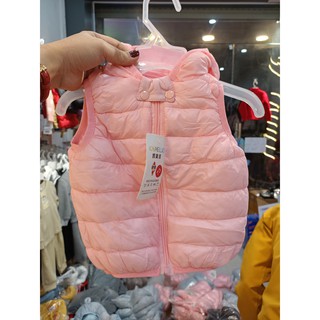 Áo gile phao họa tiết có mũ cho bé từ 6-19kg