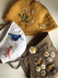 Vải linen chất dầy để thêu tay