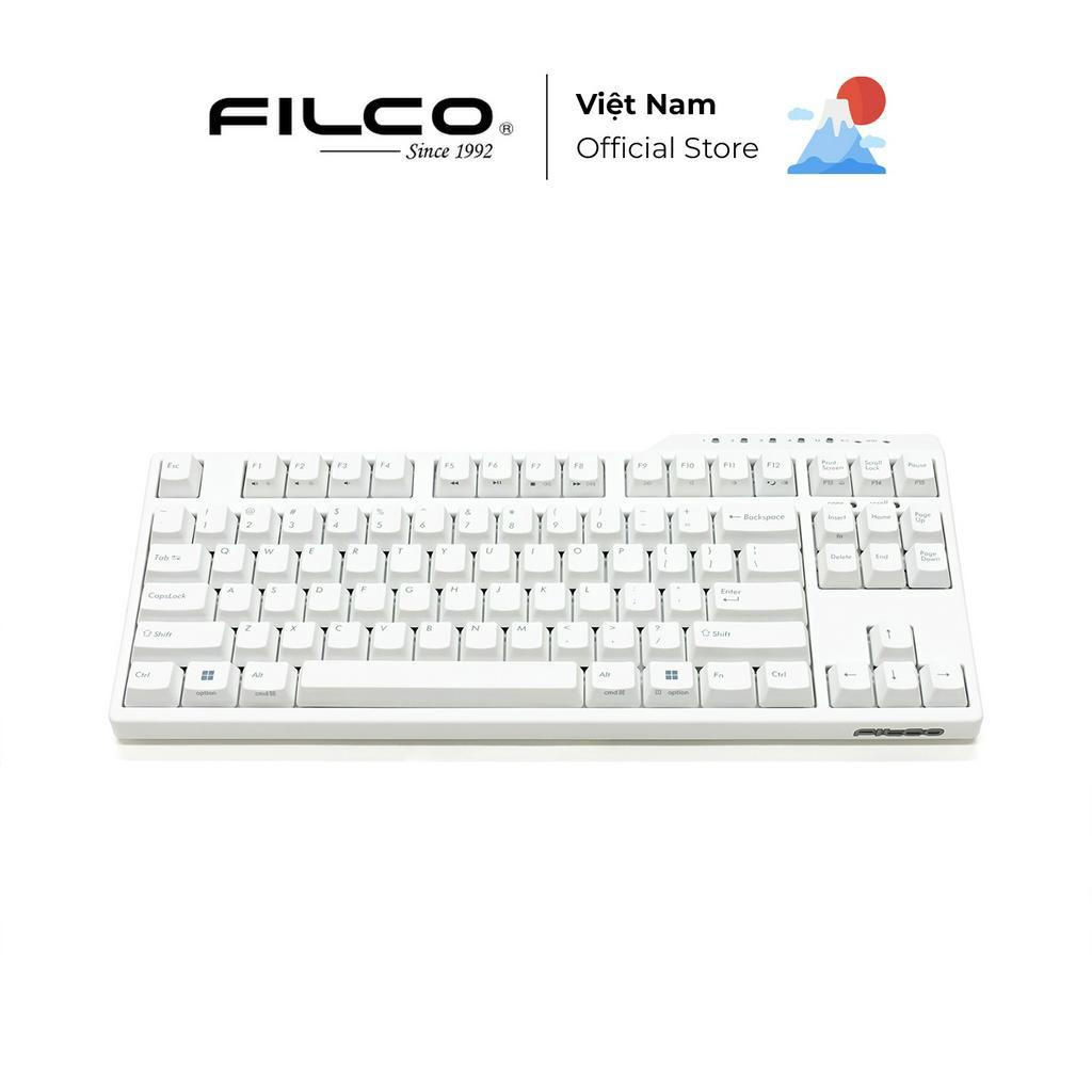 Bàn phím cơ Filco Majestouch Convertible 3 Hakua Fullsize/Tenkeyless - Hàng Chính Hãng