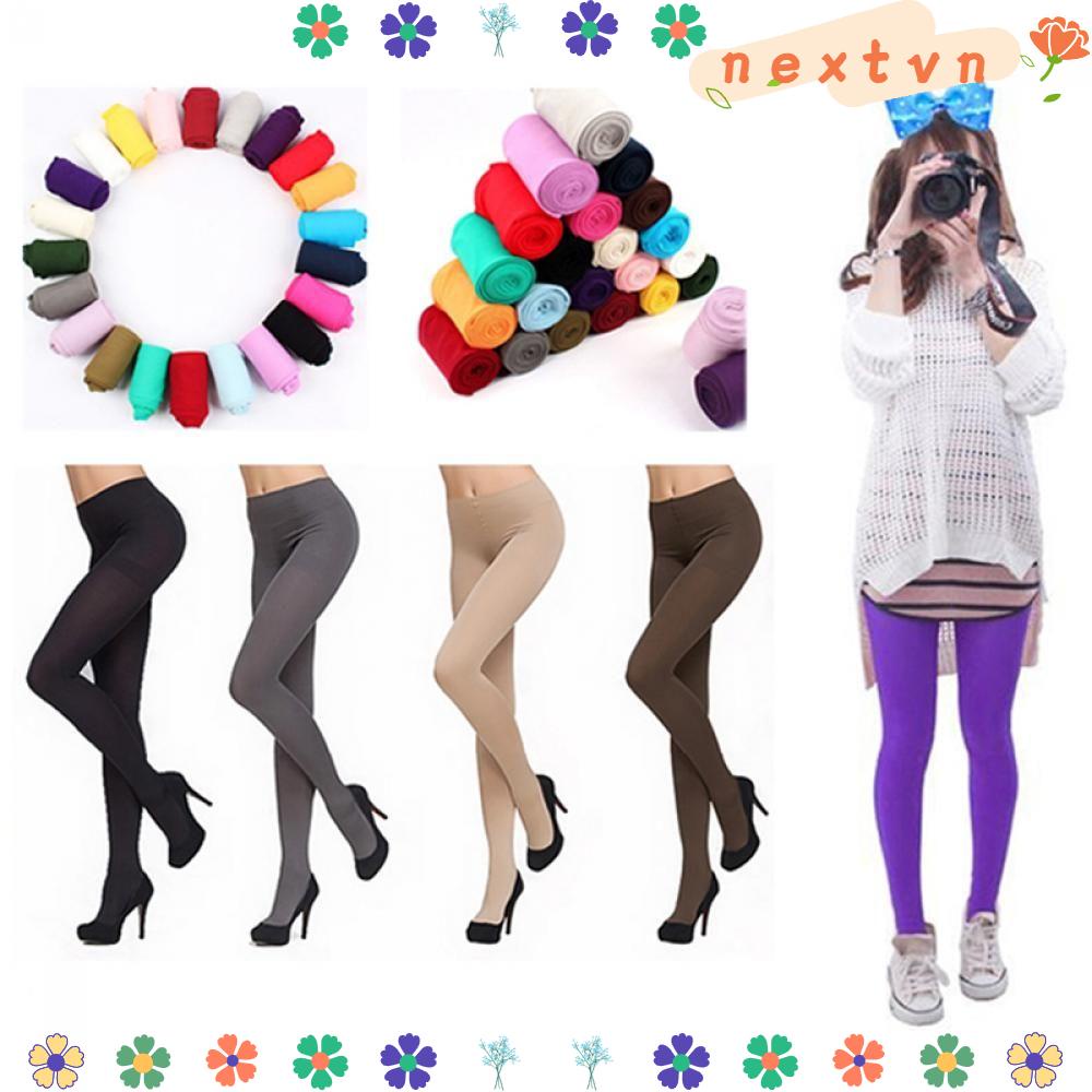 Quần tất 120D dày dặn thời trang với 8 màu tùy chọn