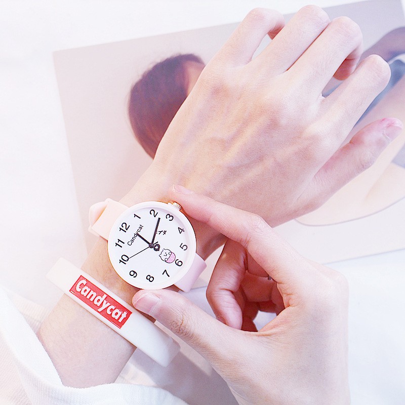 (Giá sỉ) Đồng Hồ Trẻ Em Candycat C89, Mặt Tròn Số Họa Tiết Gấu Con Mặt Ngố Siêu Dễ Thương, Dây Silicon Mềm Dẻo | BigBuy360 - bigbuy360.vn
