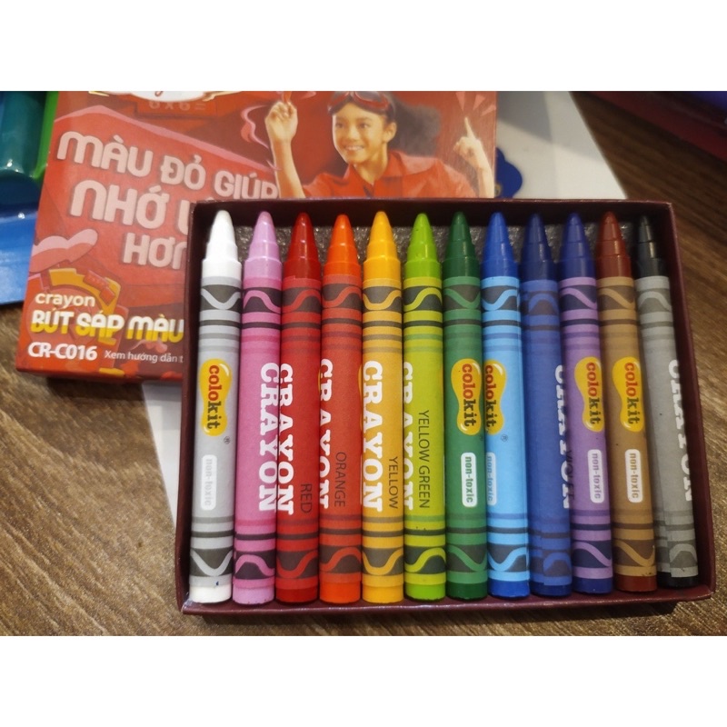 Sáp 12 Màu Clolokit CR-C016