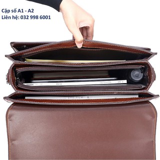 Cặp da khóa số cao cấp A2