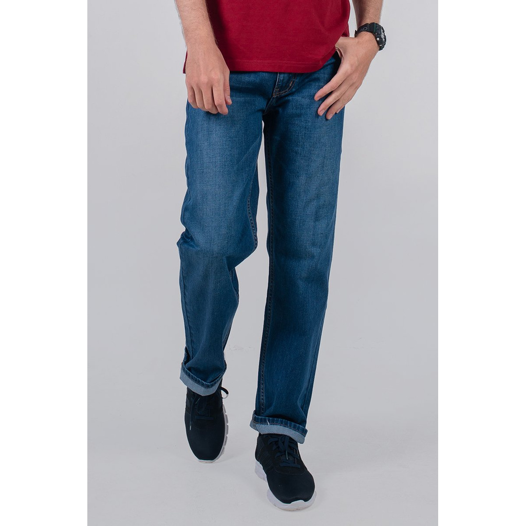 Quần jeans nam form rộng ống suông JN20SS11-CL