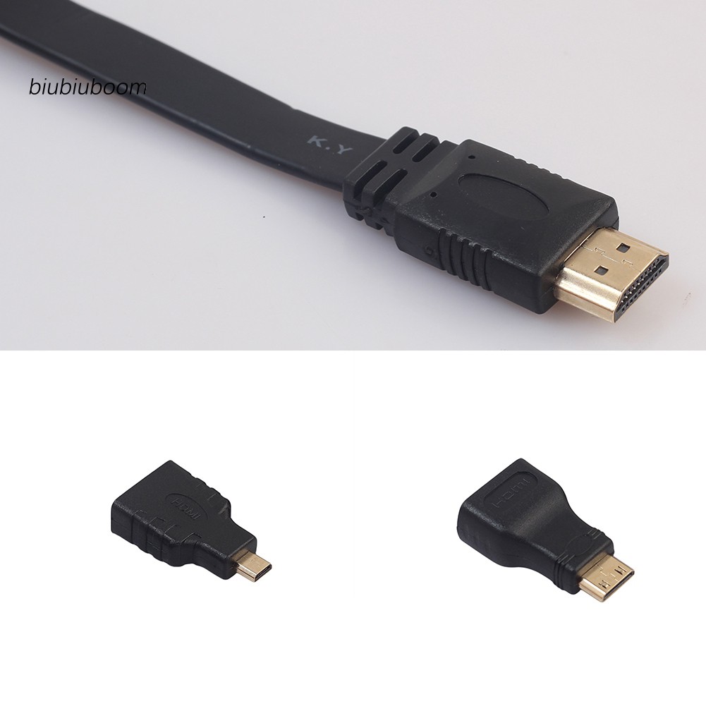 BM♠1.5M 1080P HD Cable HDMI to Mini Micro Adaptor Kit Set for Android Tablet PC TV