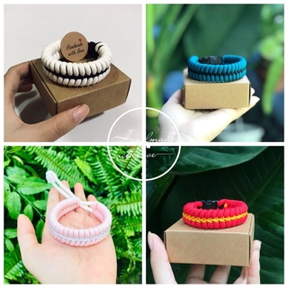 Vòng tay sinh tồn paracord chạy chỉ sóng lưng, vòng tay Unisex cho nam nữ - handmade 100%