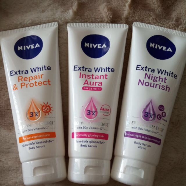 Dưỡng thể serum  nivea 180ml