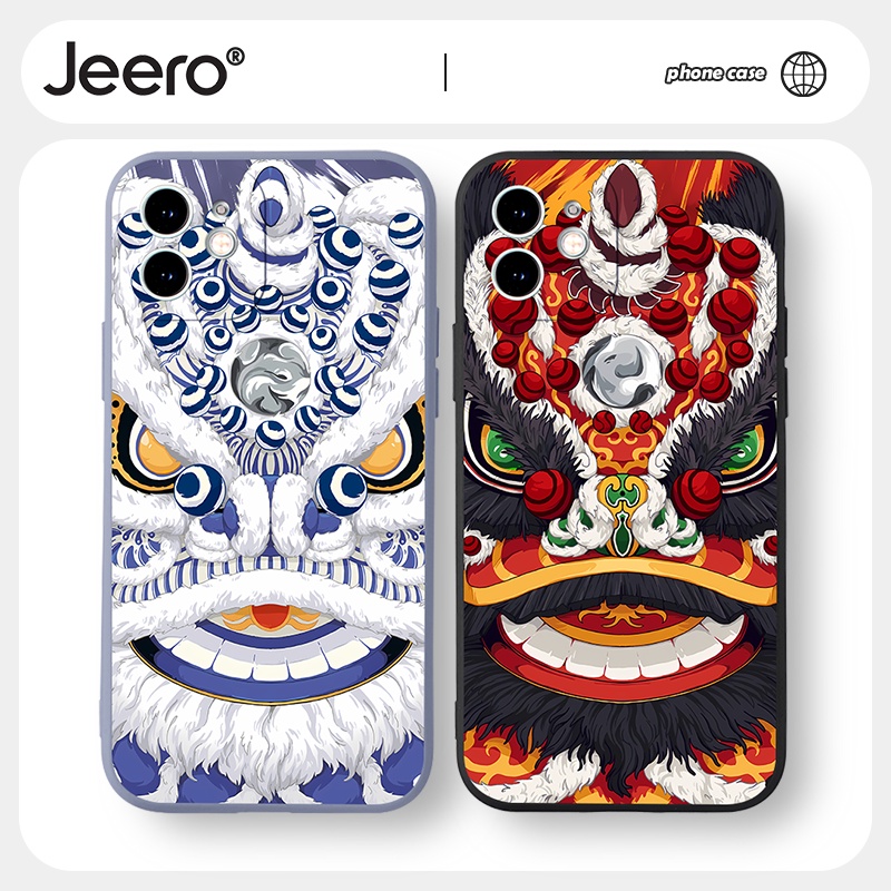 Ốp Điện Thoại JEERO Mềm dễ thương đẹp độc lạ đen nam Cho iPhone 14 13 12 11 Pro Max SE 2020 X XR XS 8 7 ip 6S 6 Plus kute HFF1707
