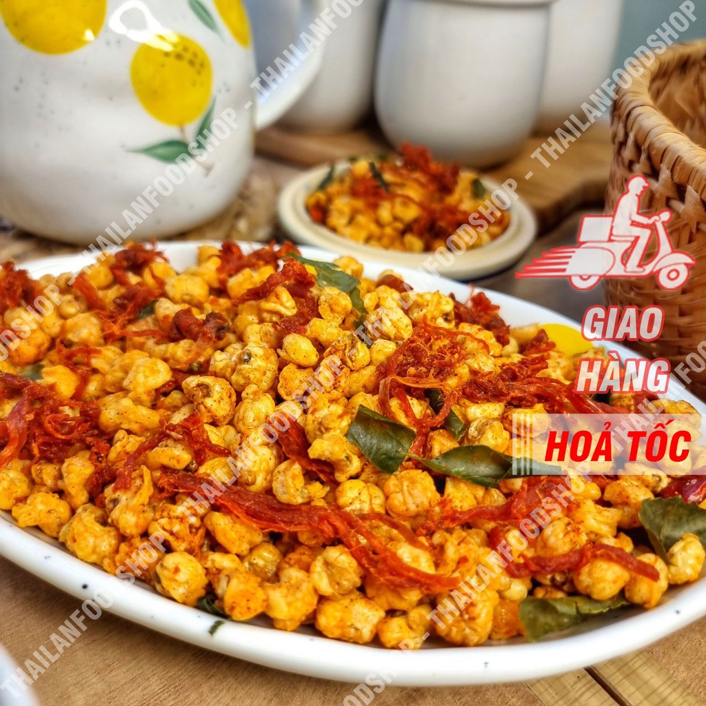 Bắp Rim Khô Bò Lá Chanh Lon 300gr