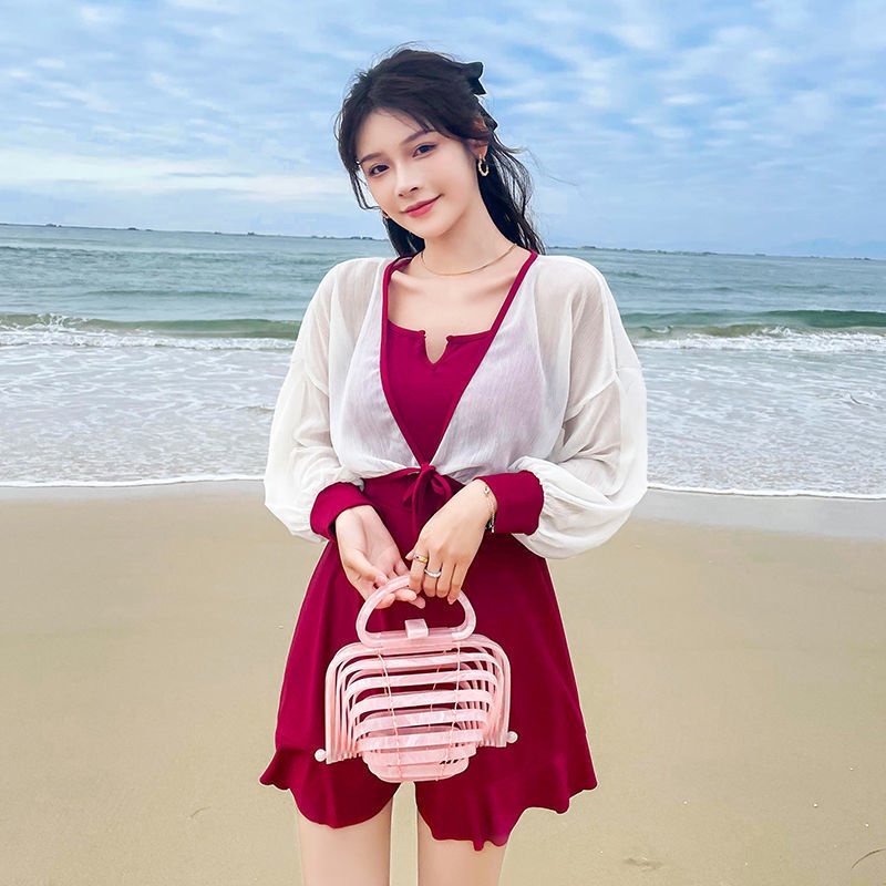 Đồ Bơi Một Mảnh Tay Dài Chống Nắng Kiểu Dáng Mới Dành Cho Nữ