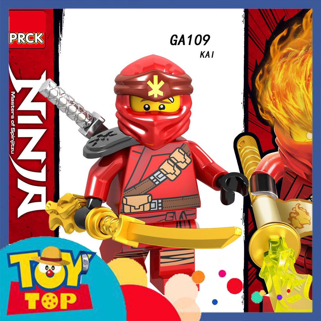 Đồ chơi lắp ghép Ninja : Minifigure ninja season 11 nhân vật ay Jane Kai Lloyd Wu Nya Cole GA107 - GA114