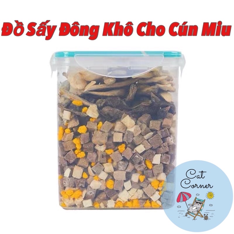 THỨC ĂN SẤY KHÔ CHO CÚN MÈO HỘP 500G