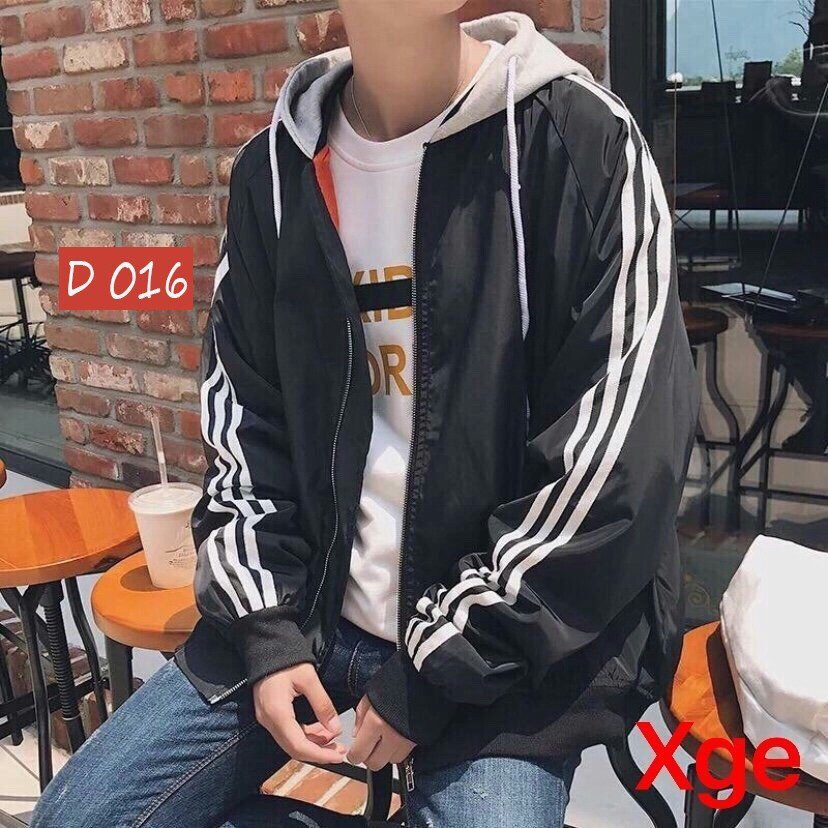 Áo khoác dù phối nón nỉ