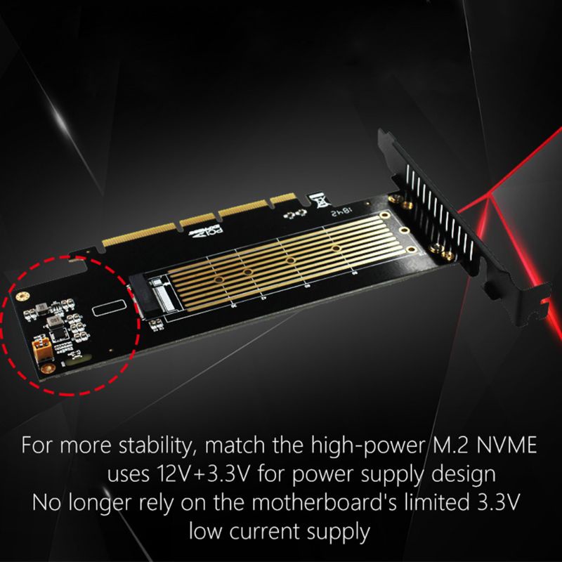 Dây Cáp Chuyển Đổi M.2 NVMe Sang PCIE3.0 GEN3 Chuyên Dụng Cho Thẻ Máy Tính M.3