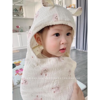 Khăn choàng muslin 2 lớp cho bé