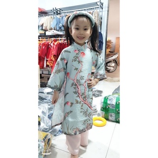 ÁO DÀI GẤM BÉ GÁI