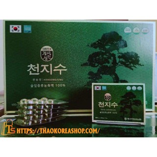 Tinh Dầu Thông Đỏ Hansongjung Hộp Xanh 180 Viên Hàn Quốc