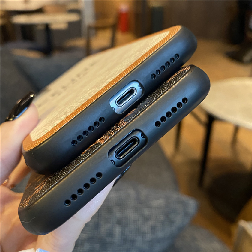 Ốp điện thoại bằng da thời trang cho iPhone 7/8 7/8Plus X XS XR XSMax 11 11Pro 11ProMax 12 12Pro 12ProMax 12Mini | BigBuy360 - bigbuy360.vn