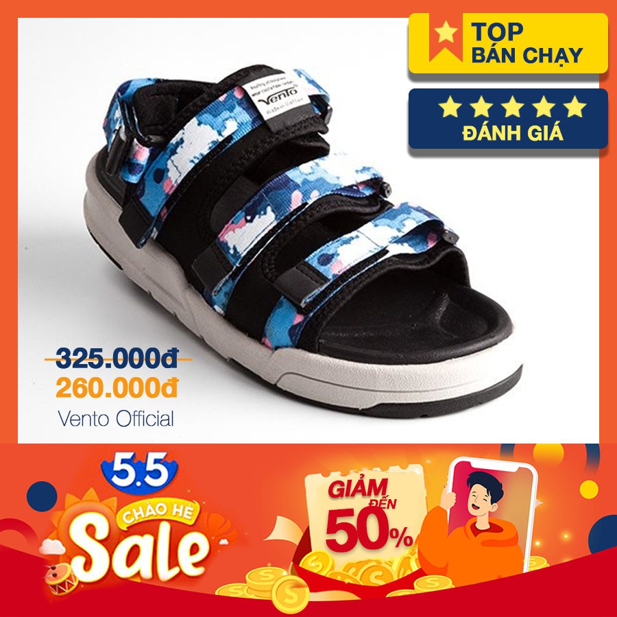 GIÀY SANDAL VENTO CHÍNH HÃNG 1001-XANH DA TRỜI [ẢNH THẬT-Full size 35-44]  [GIÀY SANDAL NAM NỮ]