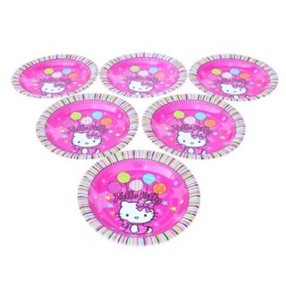 (Set 6 cái) Set dĩa mẫu bé gái trang trí sinh nhật, party, đầy tháng, thôi nôi, sự kiện…