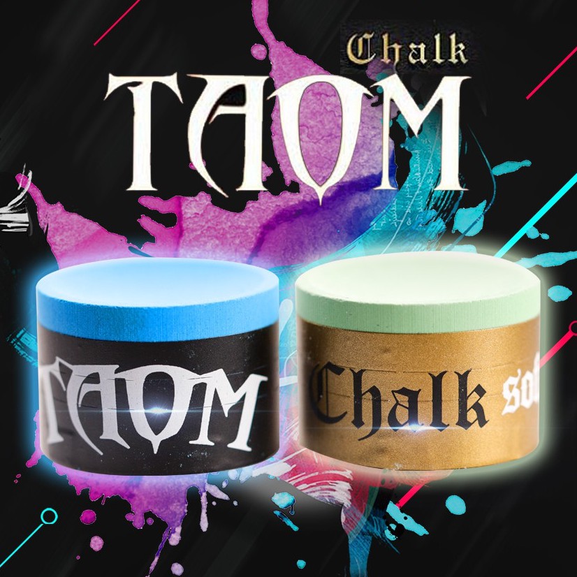 Phấn đánh bi-da TAOM chính hãng màu xanh lá/xanh dương