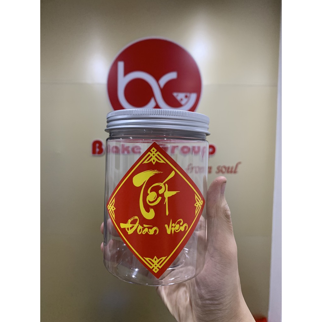Hộp Nhựa Tròn Nắp Thiếc