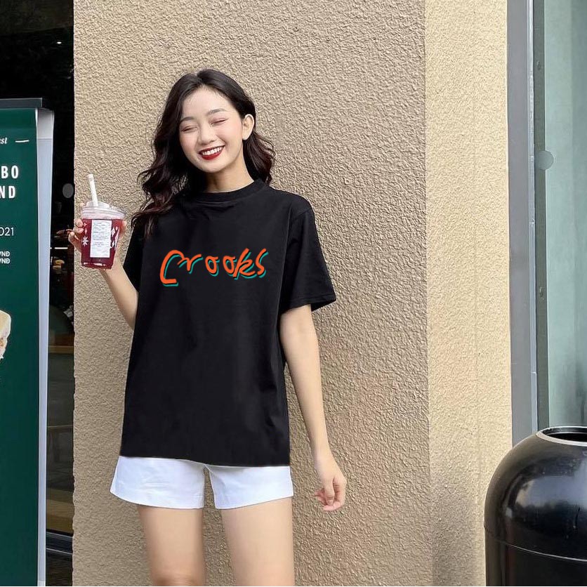 Áo phông đẹp HelloHouse nam nữ form rộng - chất vải Cotton thoáng mát mềm mịn - Crooks Ap024 | BigBuy360 - bigbuy360.vn