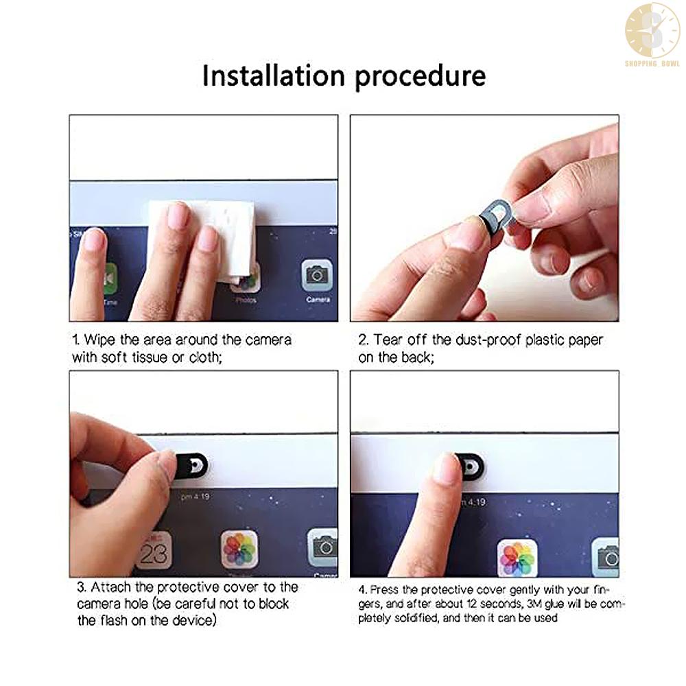 Set 3 Vỏ Bọc Webcam Siêu Mỏng Màu Trắng Chất Lượng Cao Bảo Vệ Riêng Tư Cho Laptop / Máy Tính Bảng | BigBuy360 - bigbuy360.vn