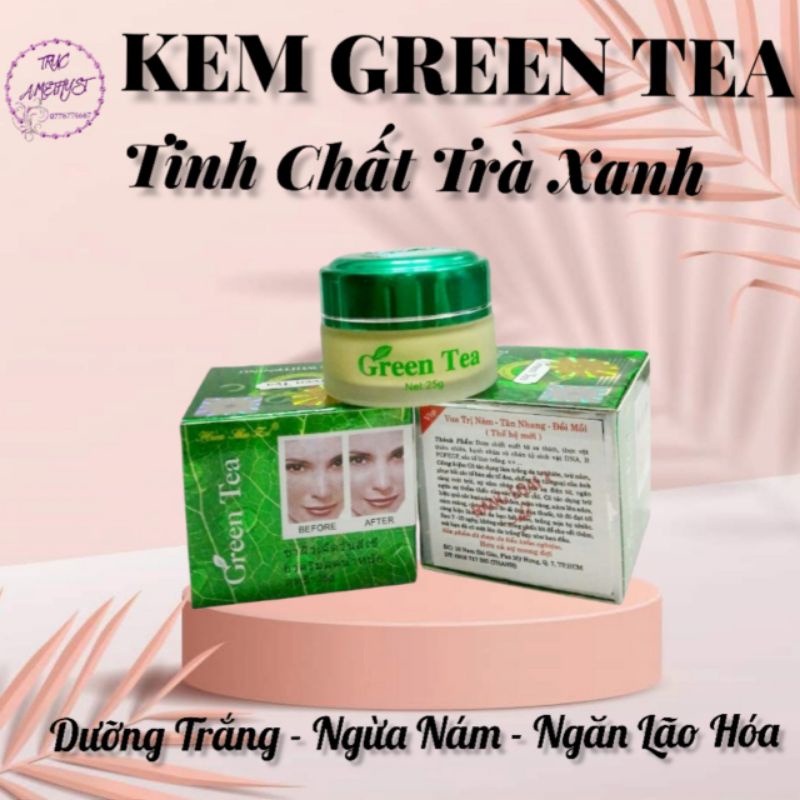 [SĨ] COMBO 12 HỘP KEM GREEN TEA TRÀ XANH TRẮNG DA NGỪA MỤN NÁM