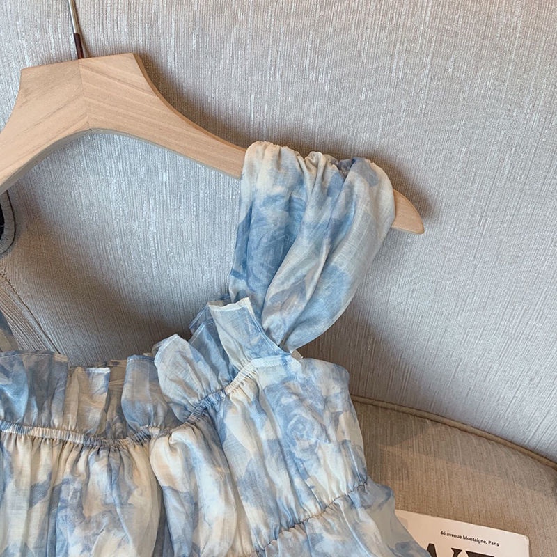 Áo Kiểu Chiffon Hở Vai Họa Tiết Hoa Phong Cách Mới Thời Trang Mùa Hè Dành Cho Nữ
