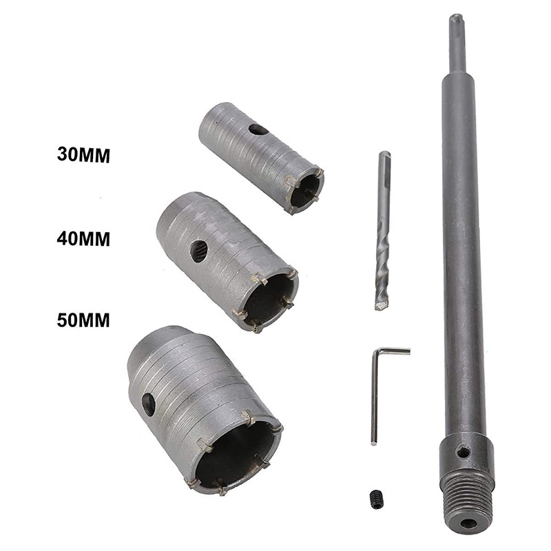 Mũi Khoan Lỗ 30 40 50mm SDS Plus Shank Carbide