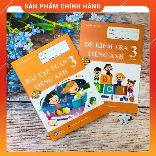 [MỚI] Combo Bài Tập Tuần và Đề Thi Tiếng Anh 3 (tập 1) (2 quyển)