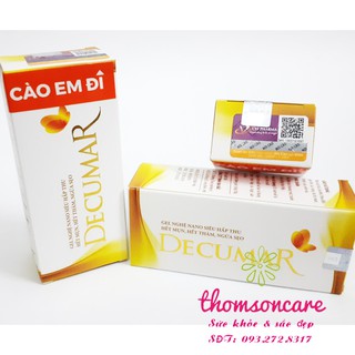 Kem trị mụn Decumar - Gel nghệ Nano - Hết mụn hết thâm hết sẹo