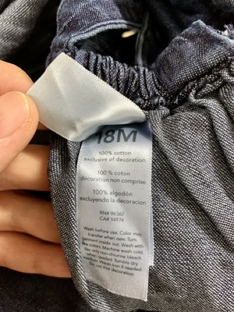 Body yếm Oshkosh size 6m-18m